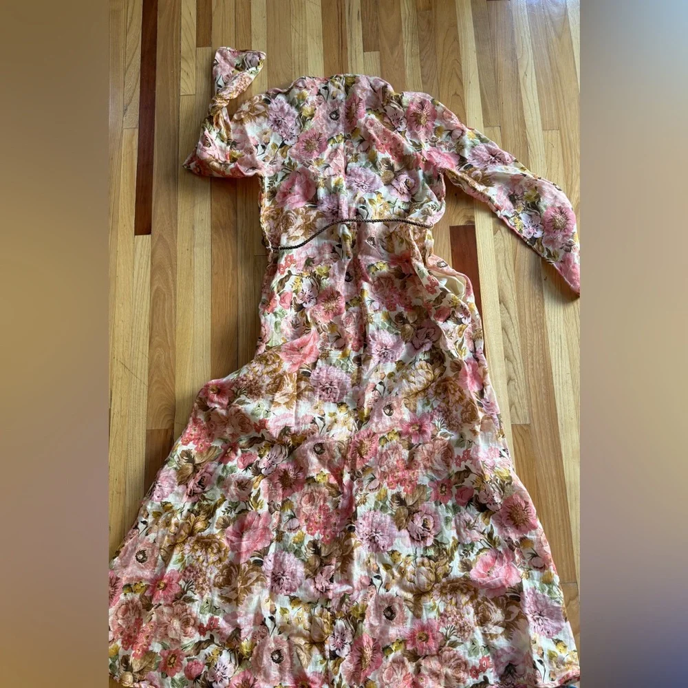 Zimmermann Golden Plunge Maxi Dress Size 10 EUC - Picture 7 of 16